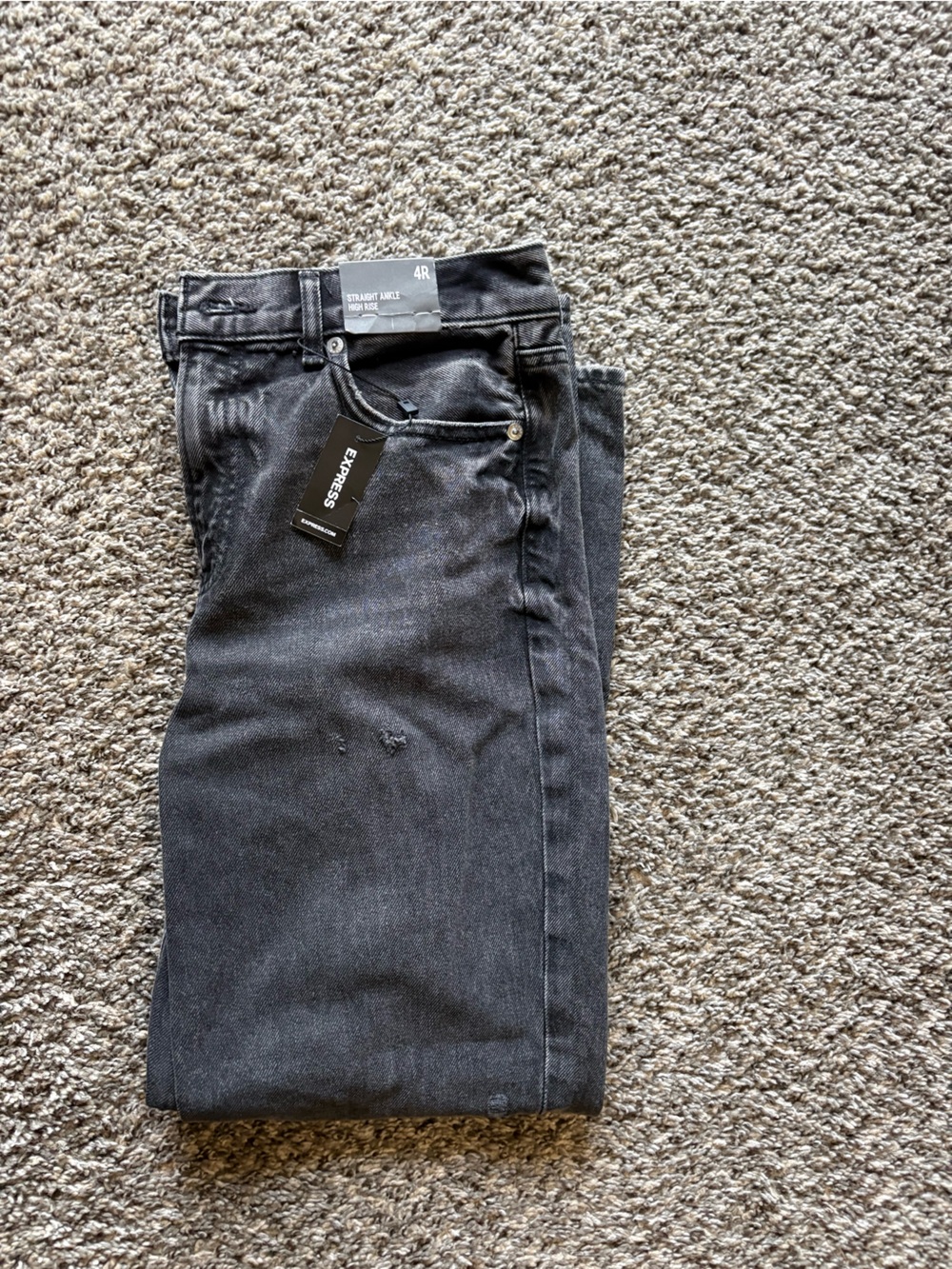 Express Women’s Straight Jeans - Charcoal